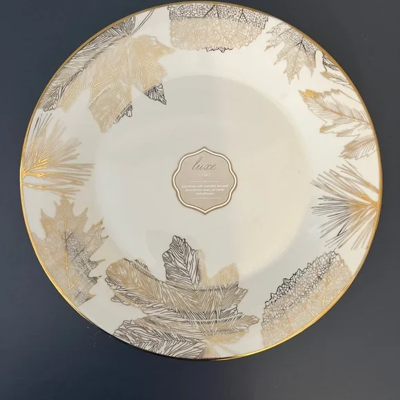 Ciroa Dining Ciroa Luxe With Metallic Accents Porcelain Dinner